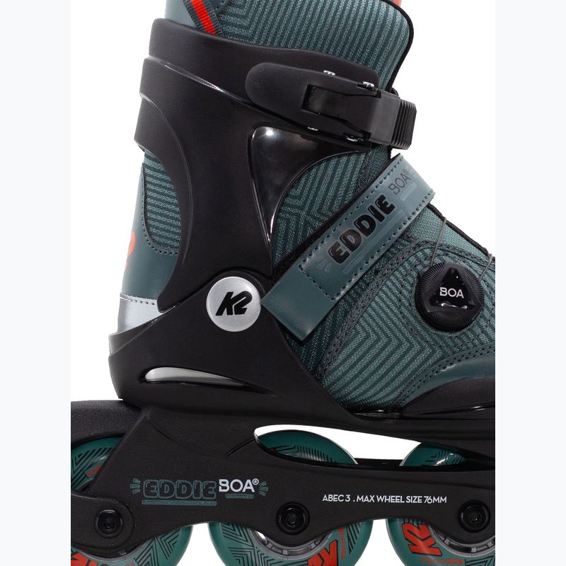 Detské kolieskové korčule K2 Eddie Boa dark teal 3