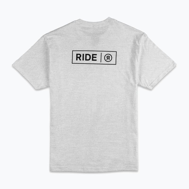 Pánske tričko s logom RIDE heather gree 2