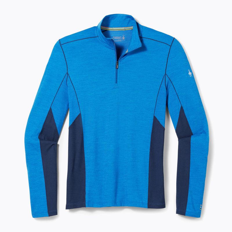 Pánska termoaktívna mikina Smartwool Merino Sport 1/4 Zip laguna blue/deep navy 4