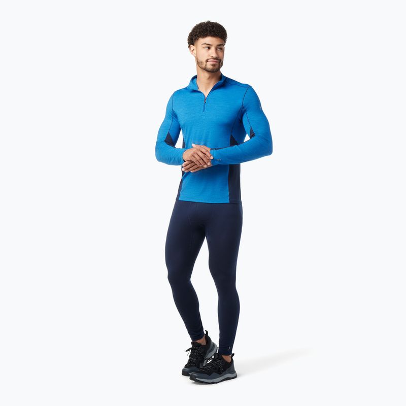 Pánska termoaktívna mikina Smartwool Merino Sport 1/4 Zip laguna blue/deep navy 5