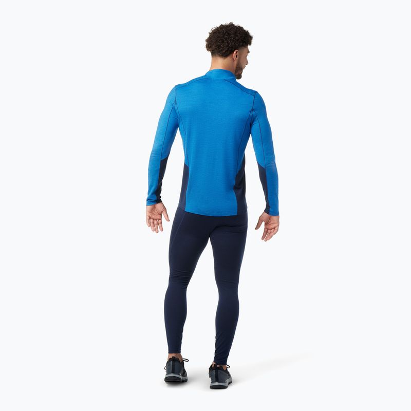 Pánska termoaktívna mikina Smartwool Merino Sport 1/4 Zip laguna blue/deep navy 6