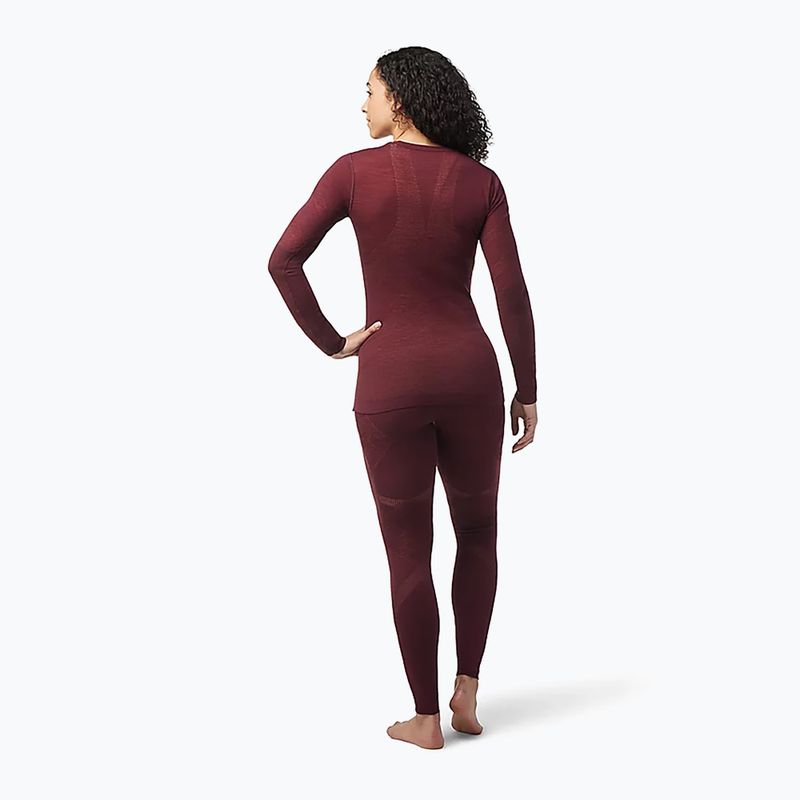 Dámska termoaktívna mikina Smartwool Intraknit Merino 200 Crew black cherry 6
