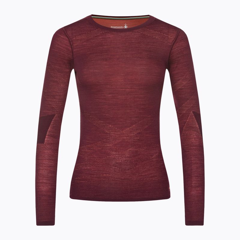 Dámska termoaktívna mikina Smartwool Intraknit Merino 200 Crew black cherry