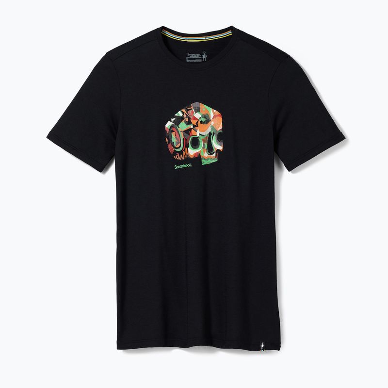Smartwool Def Lyfe Graphic Tee pánske trekingové tričko čierne 16679 3
