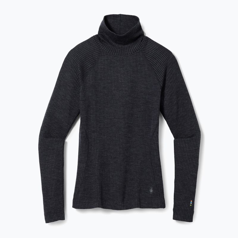 Dámska termoaktívna mikina Smartwool Thermal Merino Rib Turtleneck charcoal heather 4