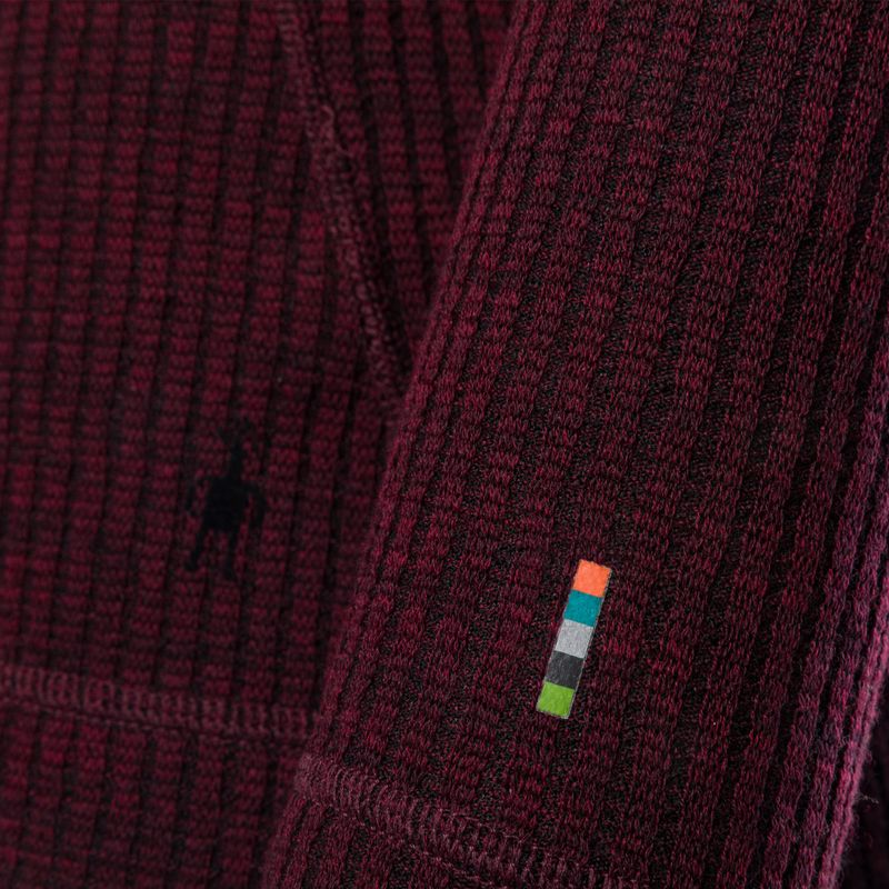 Dámska termoaktívna mikina Smartwool Thermal Merino Rib Turtleneck black cherry heather 3