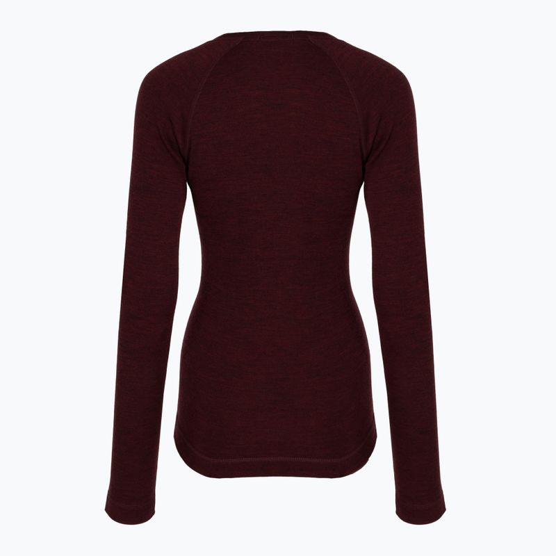 Dámske termotričko Longsleeve Smartwool Classic Thermal Merino Layer Crew Boxed black cherry heather 2