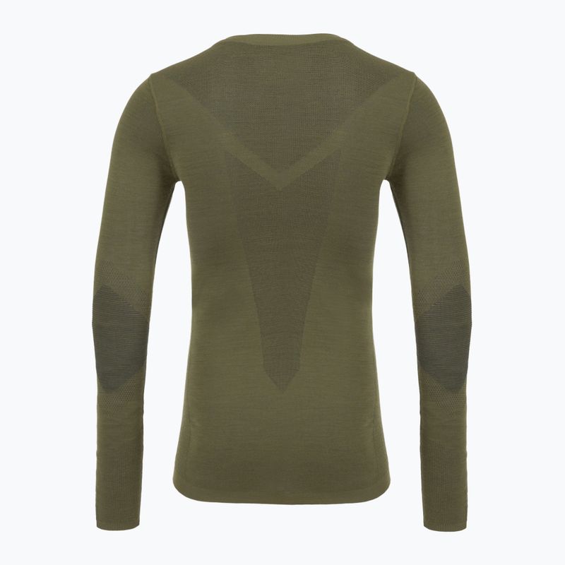 Pánska termoakčná mikina Smartwool Intraknit Merino 200 Crew winter moss 2