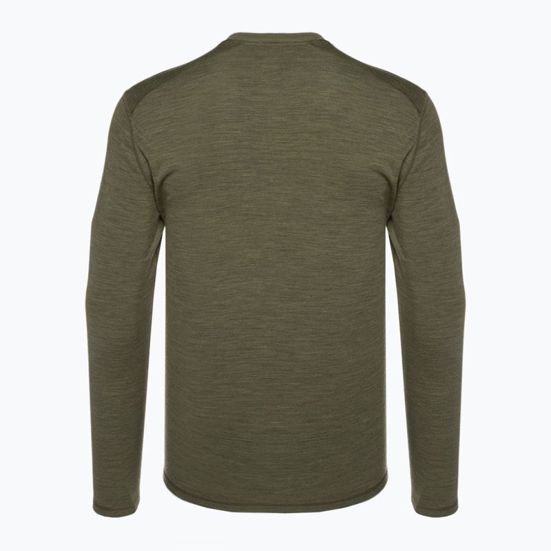 Pánske tričko Smartwool Classic Thermal Merino Base Layer Colorblock Crew Boxed Green 16354 2