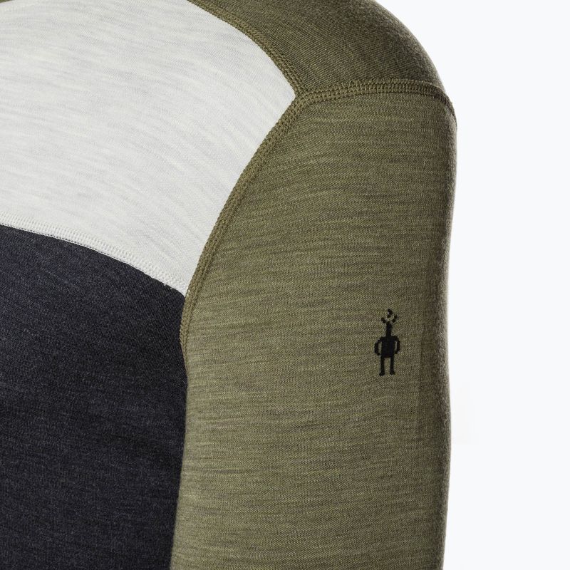 Pánske tričko Smartwool Classic Thermal Merino Base Layer Colorblock Crew Boxed Green 16354 3