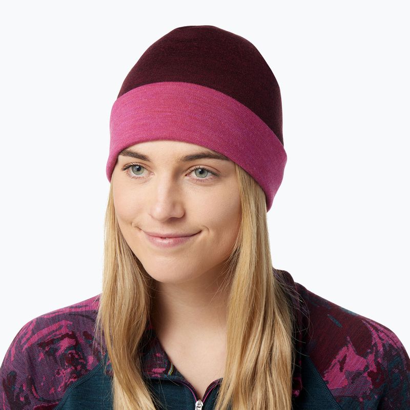 Zimná čiapka Smartwool Thermal Merino Reversible Cuffed ružová SW956-J61 5