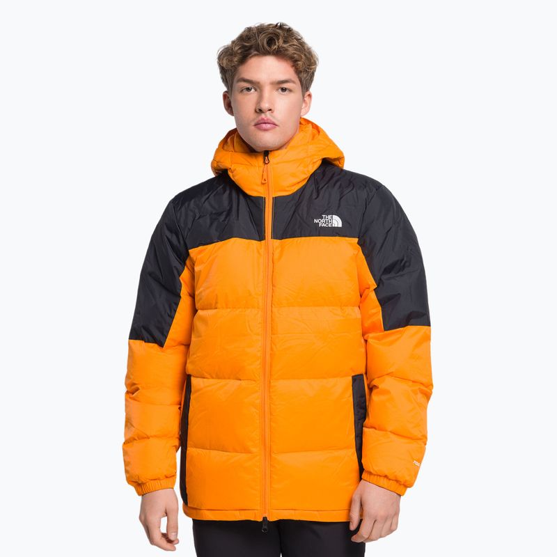 Pánska páperová bunda The North Face Diablo Down Hoodie žltá NFA4M9L