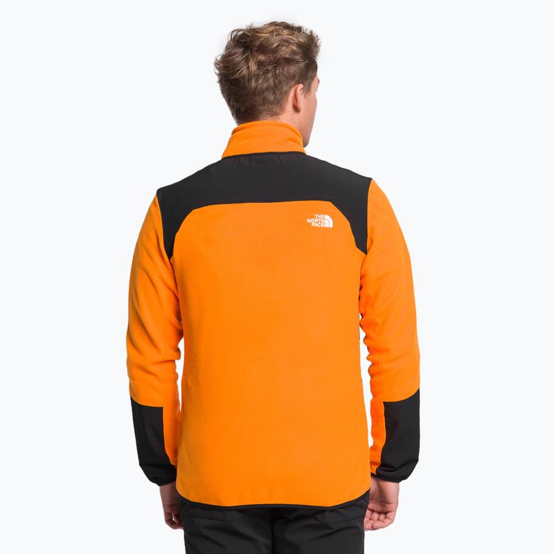 Pánska fleecová mikina The North Face Glacier Pro black and orange NF0A5IHS7Q61 4