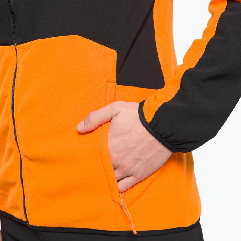 Pánska fleecová mikina The North Face Glacier Pro black and orange NF0A5IHS7Q61 7