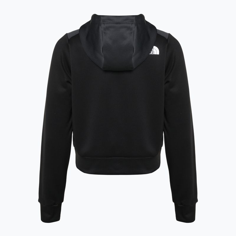 Dámska trekingová bunda The North Face Reaxion Fleece P/O Hoodie čierno-šedá NFA7ZACKT1 5