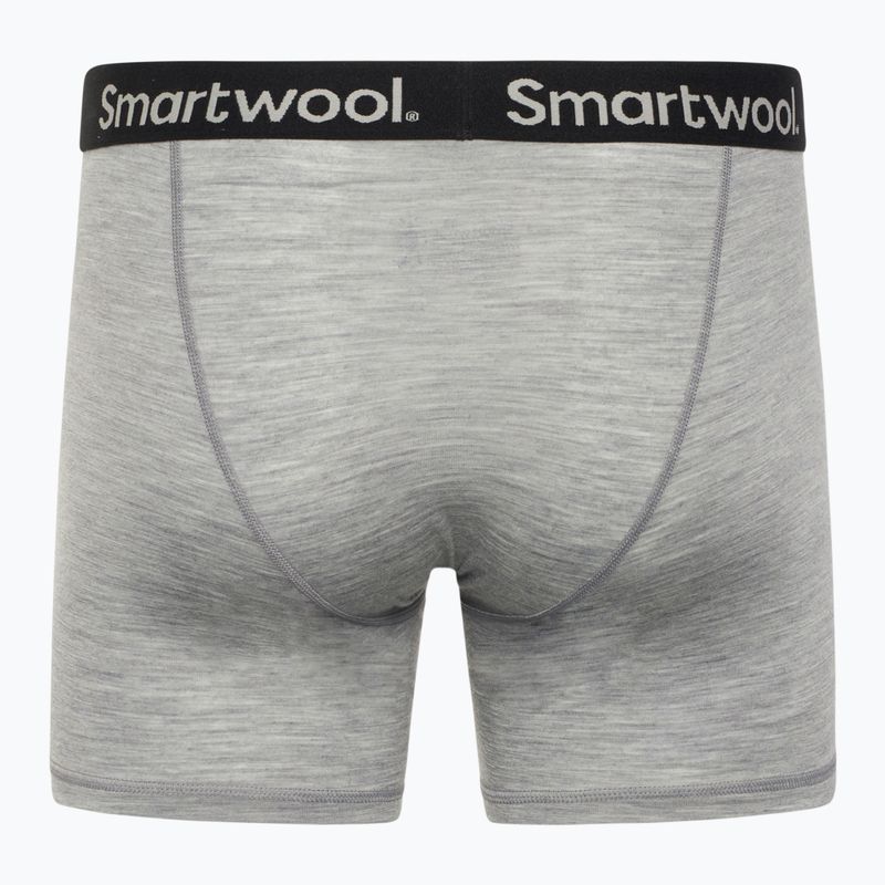 Pánske termo boxerky Smartwool Merino Boxer Brief light gray heather 2