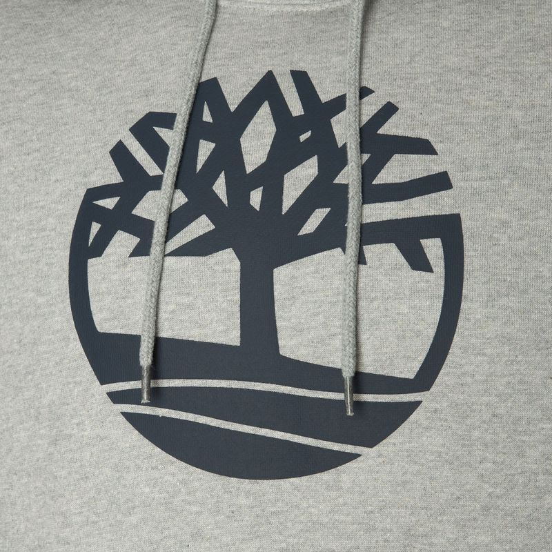 Pánska mikina Timberland Tree Logo Hoodie medium grey heather 3