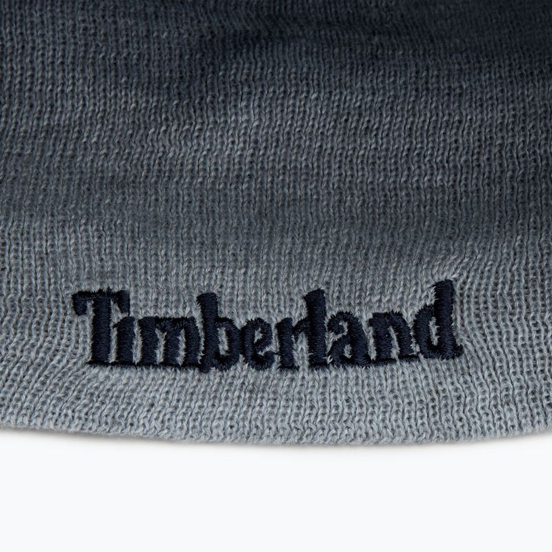 Zimná čiapka pánska Timberland Reversible Logo Beanie peacoat 4