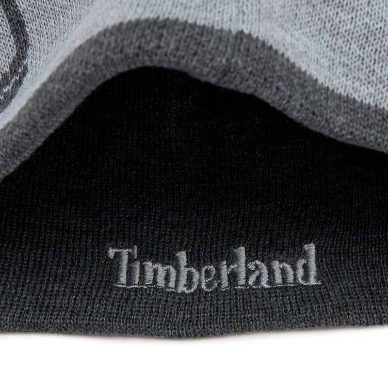 Zimná čiapka pánska Timberland Reversible Logo Beanie light grey heather 4