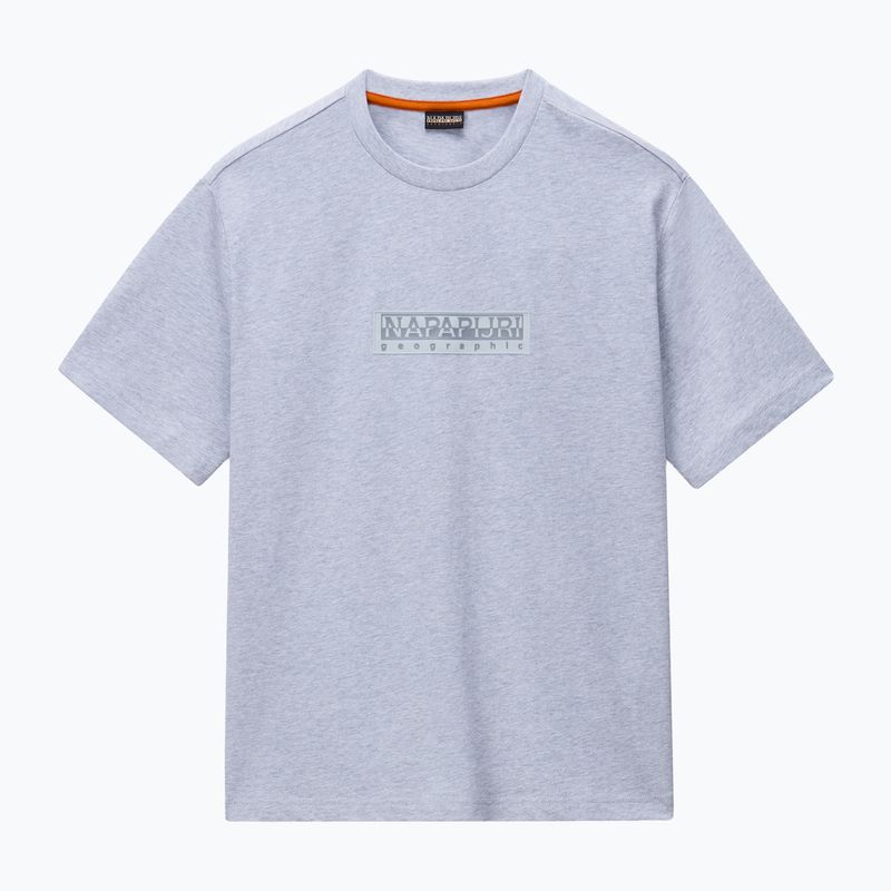 Pánske tričko Napapijri S-Box Logo light grey melange 4