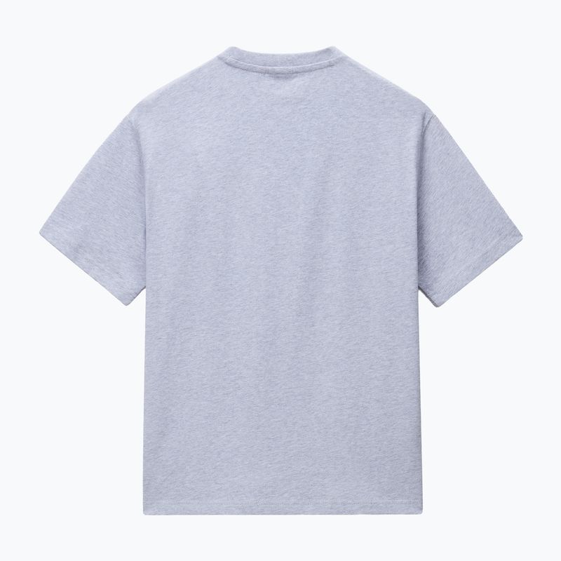 Pánske tričko Napapijri S-Box Logo light grey melange 5