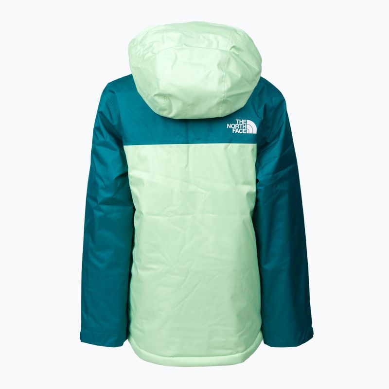 Detská lyžiarska bunda The North Face Teen Snowquest Plus Insulated tyrkysová NF0A7X3O 2