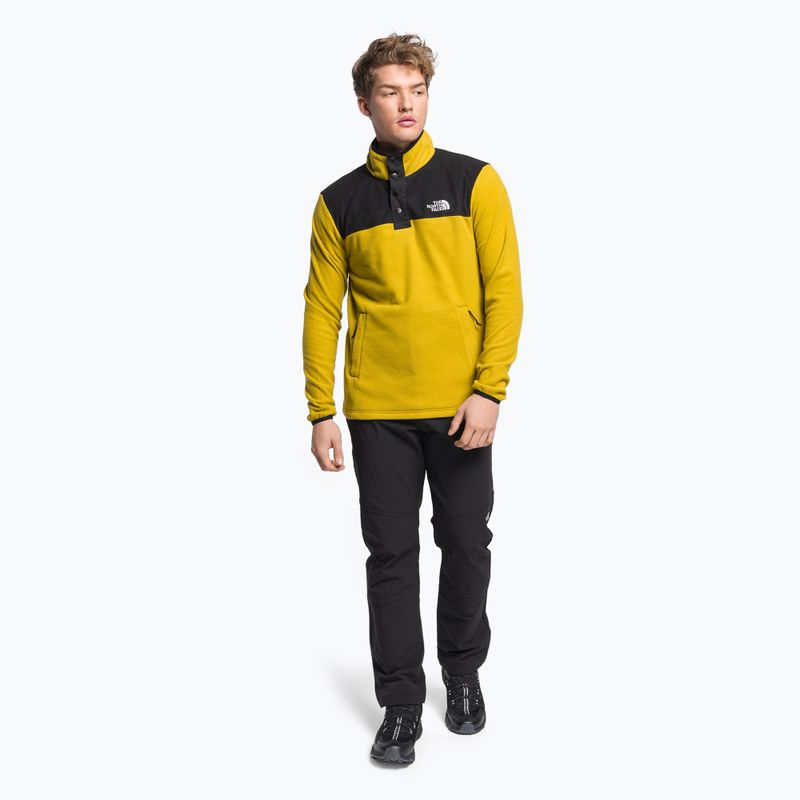 Pánska fleecová mikina The North Face Homesafe Snap Neck Fleece Pullover yellow NF0A55HM76S1 2