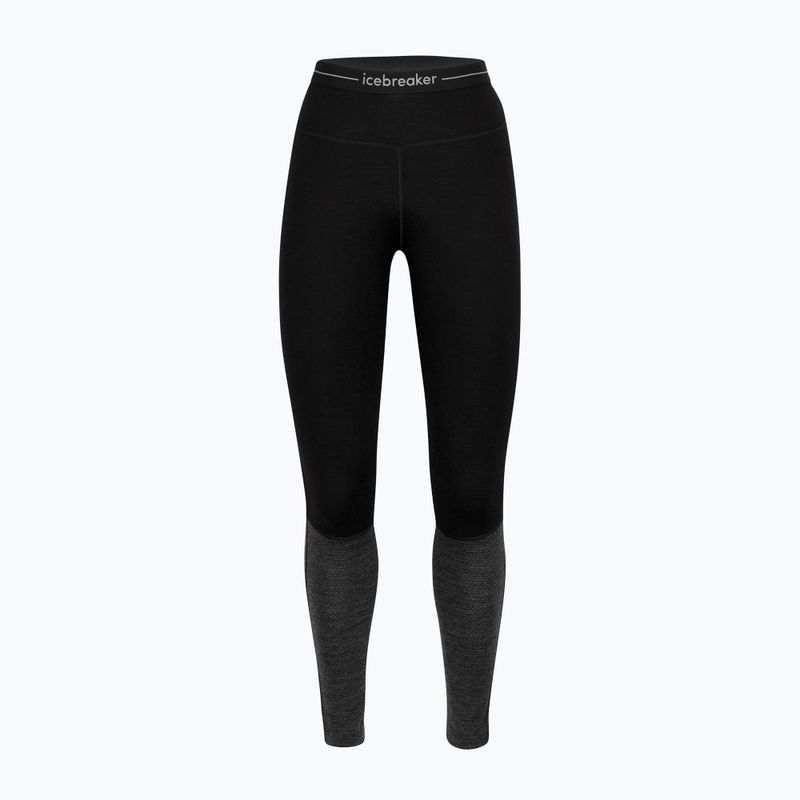 Dámske termo nohavice Icebreaker ZoneKnit 260 black/jet hthr/cb 7