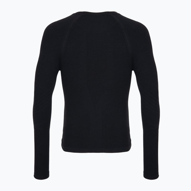 Pánska termoakčná mikina Smartwool Intraknit Active Base Layer black 2