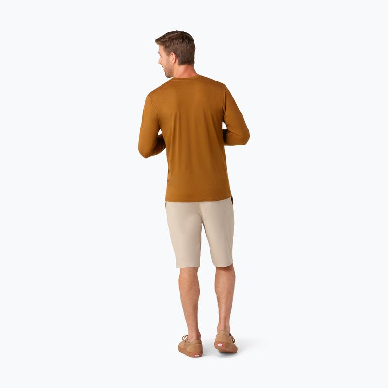 Pánske tričko Smartwool Classic All-Season Merino Baselayer Boxed fox brown 2