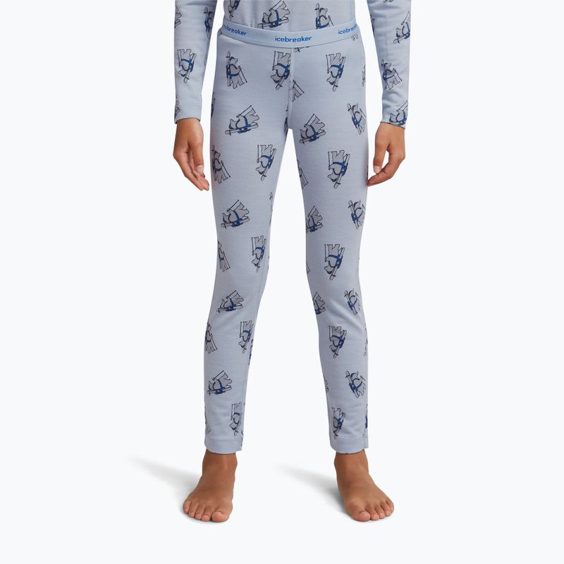Detské termonohavice icebreaker Merino 200 Oasis Bear Tour zinc blue/aop 3