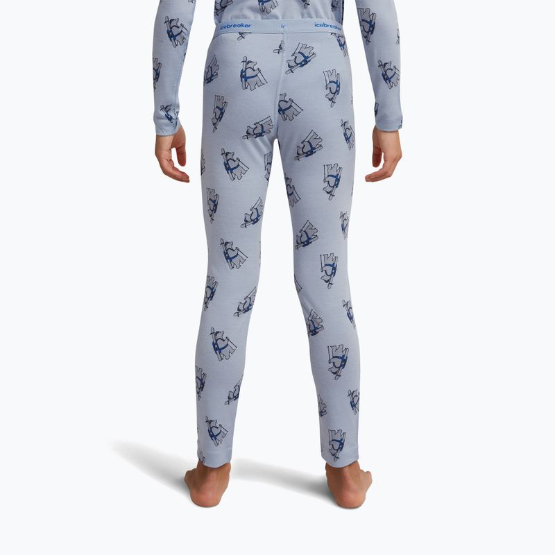 Detské termonohavice icebreaker Merino 200 Oasis Bear Tour zinc blue/aop 5