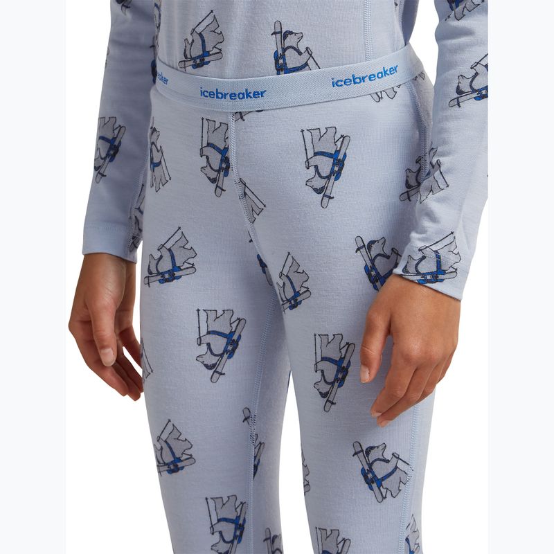 Detské termonohavice icebreaker Merino 200 Oasis Bear Tour zinc blue/aop 6