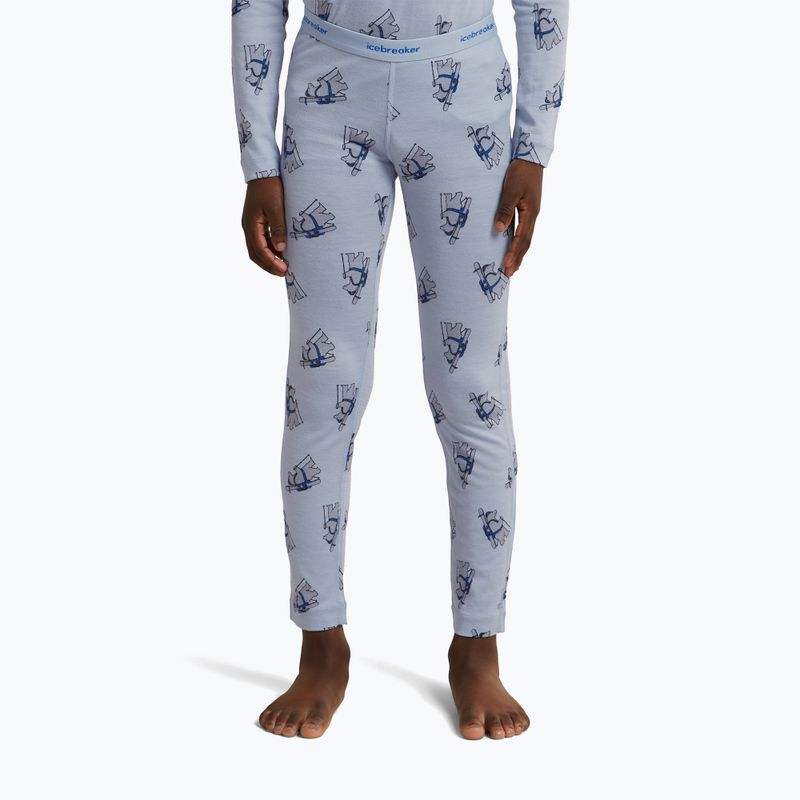 Detské termonohavice icebreaker Merino 200 Oasis Bear Tour zinc blue/aop 7