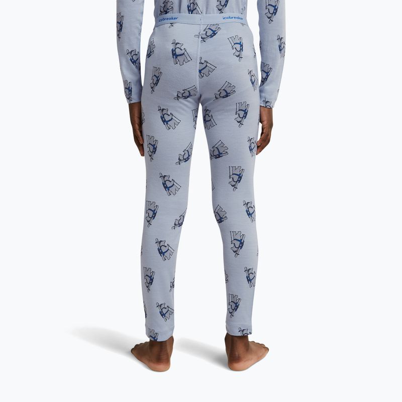 Detské termonohavice icebreaker Merino 200 Oasis Bear Tour zinc blue/aop 9