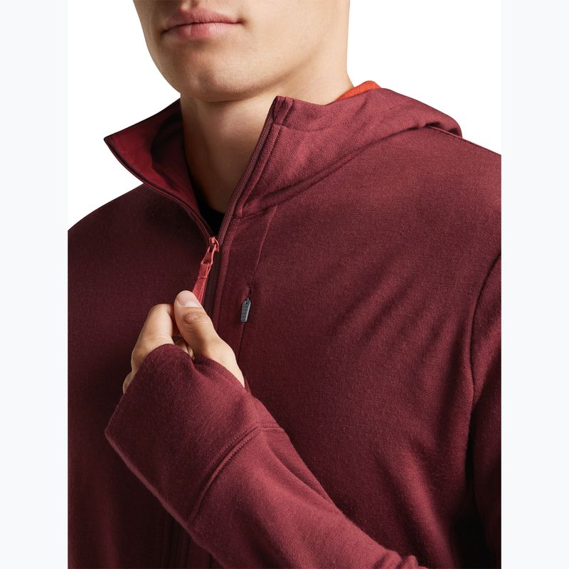 Pánska mikina Icebreaker Merino 260 Quantum IV LS Zip Hoodie port/agate 7