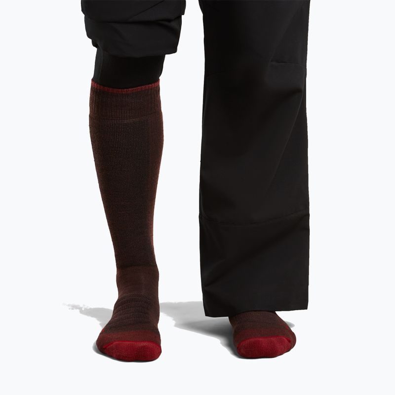 Pánske lyžiarske ponožky icebreaker Merino Ski+ Medium OTC bittersweet/port/black 3