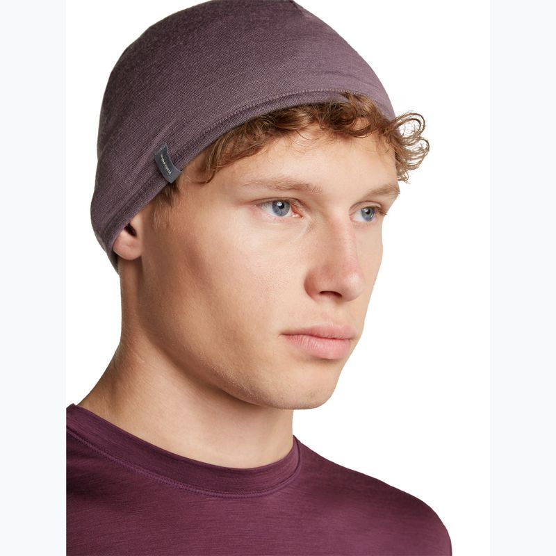 Čiapka icebreaker Merino 200 Oasis Reversible Beanie berry/grey plum 8