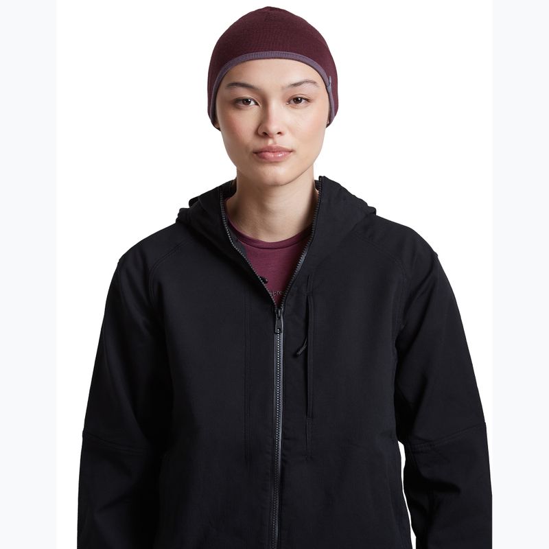 Čiapka icebreaker Merino 200 Oasis Reversible Beanie berry/grey plum 9