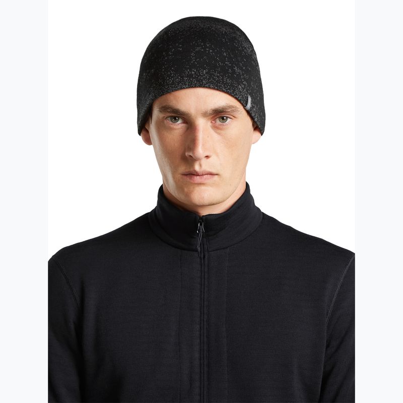Čiapka icebreaker Merino 260 Oasis Vertex Reversible Beanie Chillwave black/obsidian 5