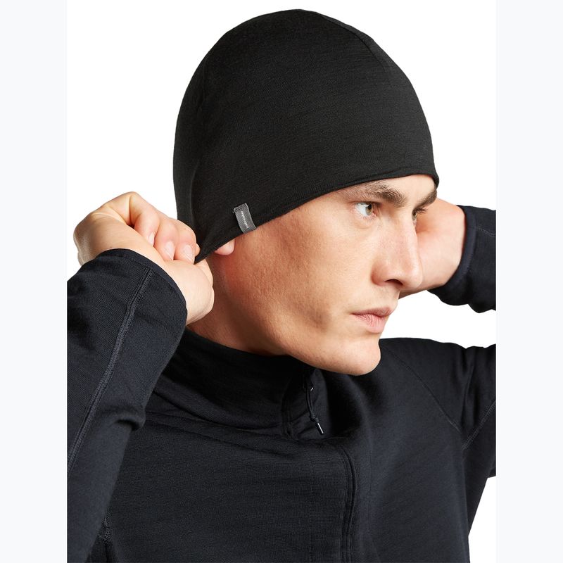 Čiapka icebreaker Merino 260 Oasis Vertex Reversible Beanie Chillwave black/obsidian 8