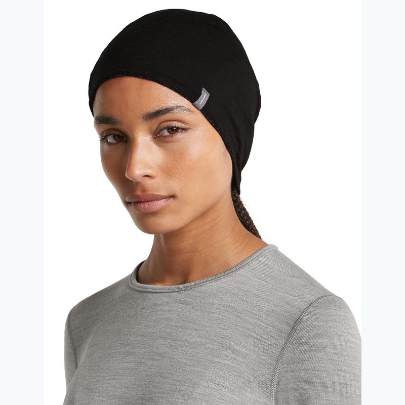 Čiapka icebreaker Merino 260 Oasis Vertex Reversible Beanie Chillwave black/obsidian 10