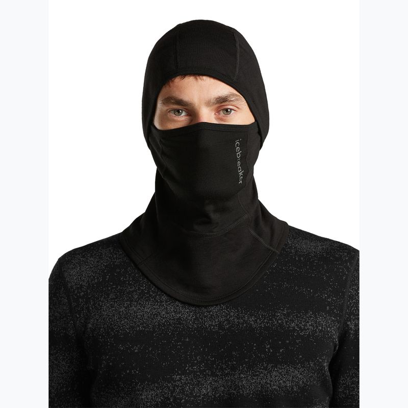 Kukla Icebreaker Merino 360 RealFleece Elemental Balaclava black 5