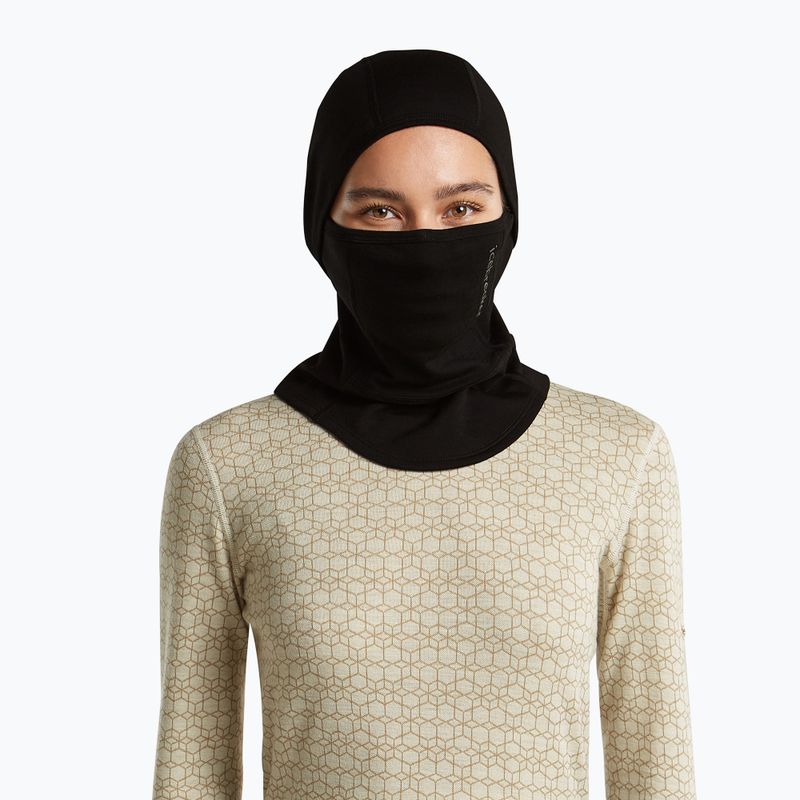 Kukla Icebreaker Merino 360 RealFleece Elemental Balaclava black 7