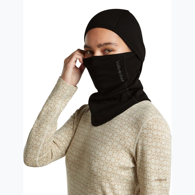Kukla Icebreaker Merino 360 RealFleece Elemental Balaclava black 8