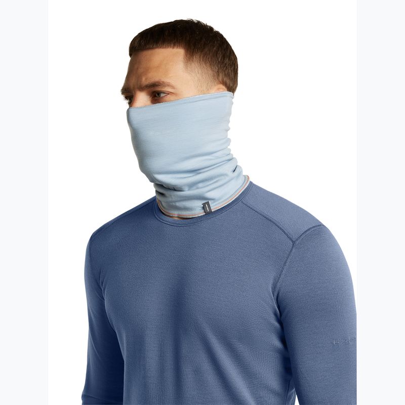 Nákrčník icebreaker Merino 260 Oasis Vertex Reversible Chute Chillwave snow/zinc blue 4