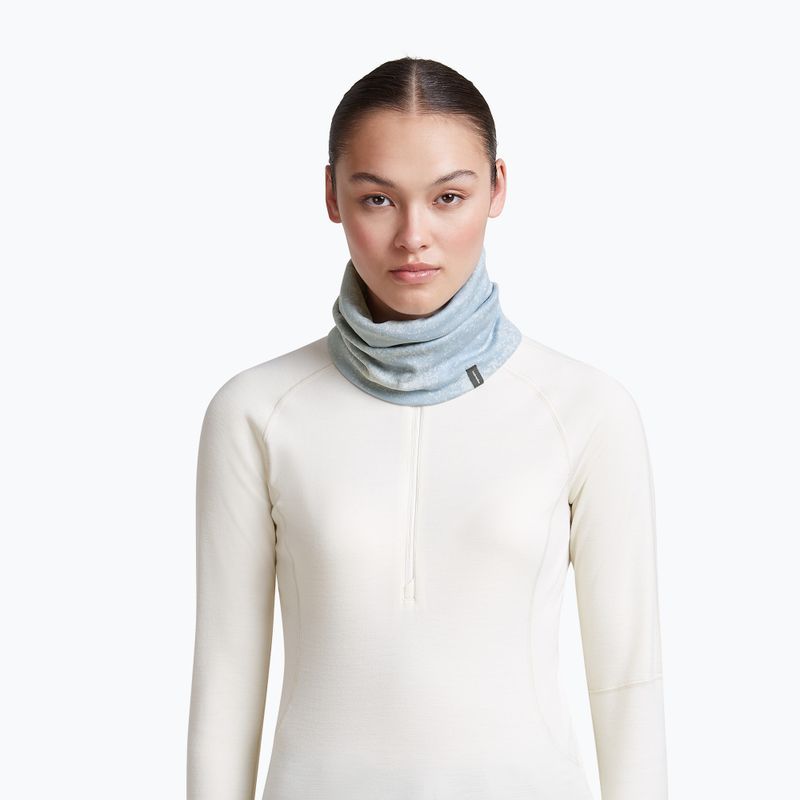 Nákrčník icebreaker Merino 260 Oasis Vertex Reversible Chute Chillwave snow/zinc blue 5