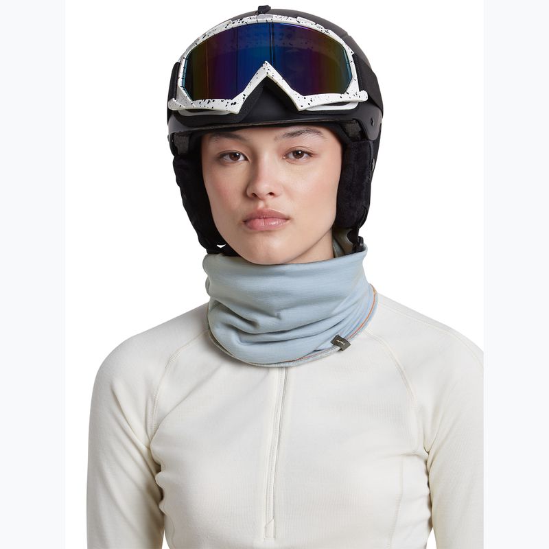 Nákrčník icebreaker Merino 260 Oasis Vertex Reversible Chute Chillwave snow/zinc blue 6