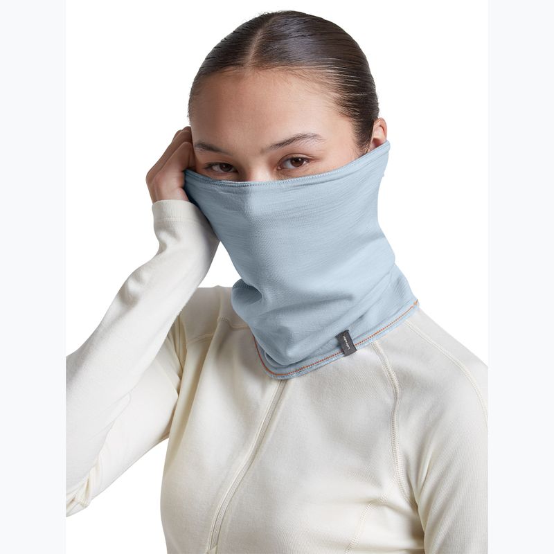 Nákrčník icebreaker Merino 260 Oasis Vertex Reversible Chute Chillwave snow/zinc blue 7