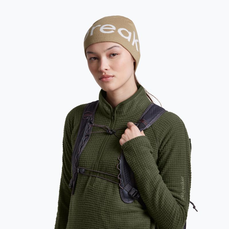 Zimná čiapka icebreaker Merino Icebreaker Beanie cumin/ecru heather 6